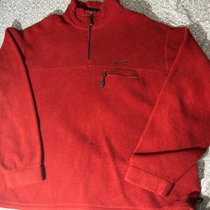 Burgundy Timberland fleece pullover
